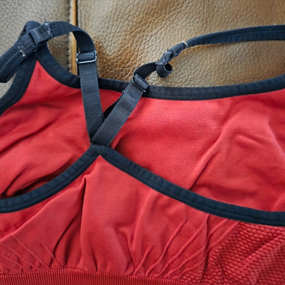 Champion Sports Bra Duo Gray and Red Size Medium - Picture 4 of 8